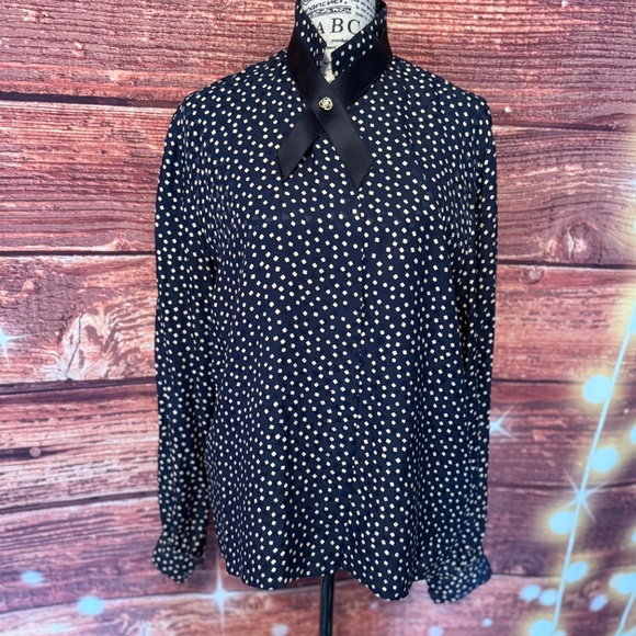 Vintage Mary Ann Restivo blouse & vest combo. Size 8 and Medium. - Picture 3 of 11